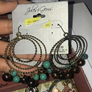 multi colored earrings